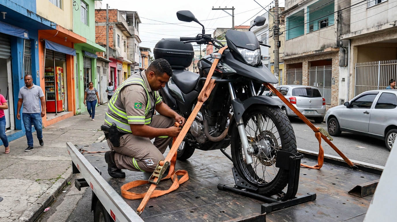 Guincho para Moto no Jaguari, Itaquaquecetuba‑SP
